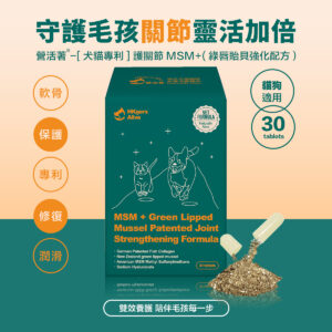 ＜全面升級版＞ 營活著-【多國專利】護關節 MSM+(綠唇貽貝強化配方）